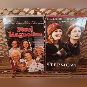 Julia Roberts Set Sealed VHS Steel Magnolias & Stepmom Bundle